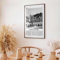 Castel di Sangro Print Black and White, Castel di Sangro Wall Art, Castel di Sangro Poster, Castel Photo, Castel Wall Décor, Castel Map