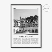 Castel di Sangro Print Black and White, Castel di Sangro Wall Art, Castel di Sangro Poster, Castel Photo, Castel Wall Décor, Castel Map