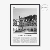 Castel di Sangro Print Black and White, Castel di Sangro Wall Art, Castel di Sangro Poster, Castel Photo, Castel Wall Décor, Castel Map