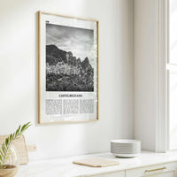 Castelmezzano Print Black and White, Castelmezzano Wall Art, Castelmezzano Poster, Castelmezzano Photo, Castelmezzano Décor, Italy