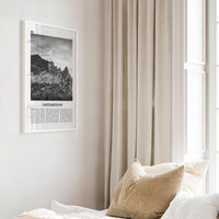 Castelmezzano Print Black and White, Castelmezzano Wall Art, Castelmezzano Poster, Castelmezzano Photo, Castelmezzano Décor, Italy