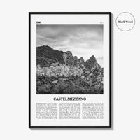 Castelmezzano Print Black and White, Castelmezzano Wall Art, Castelmezzano Poster, Castelmezzano Photo, Castelmezzano Décor, Italy