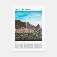 Castelmezzano Travel Color Poster