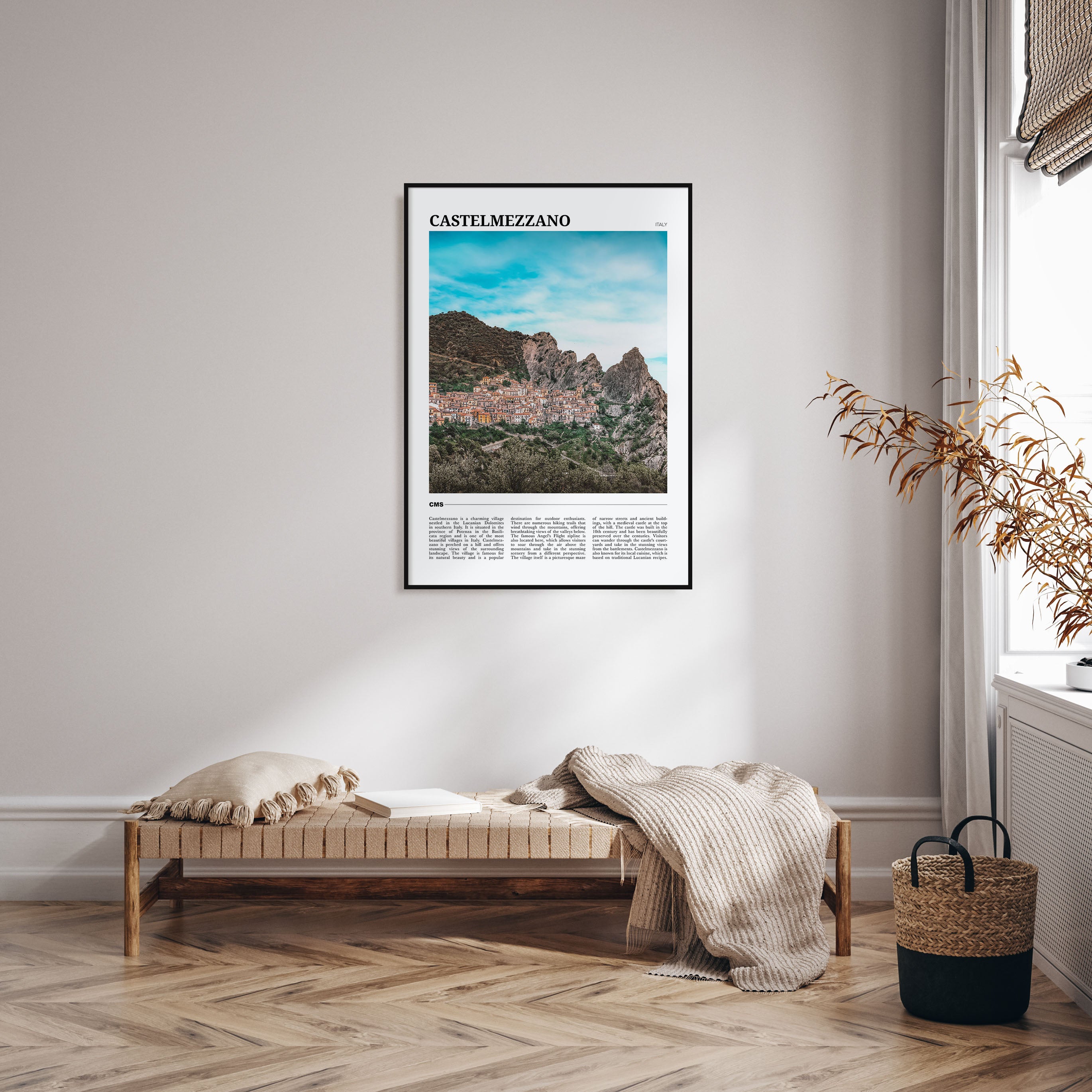 Castelmezzano Travel Color Poster