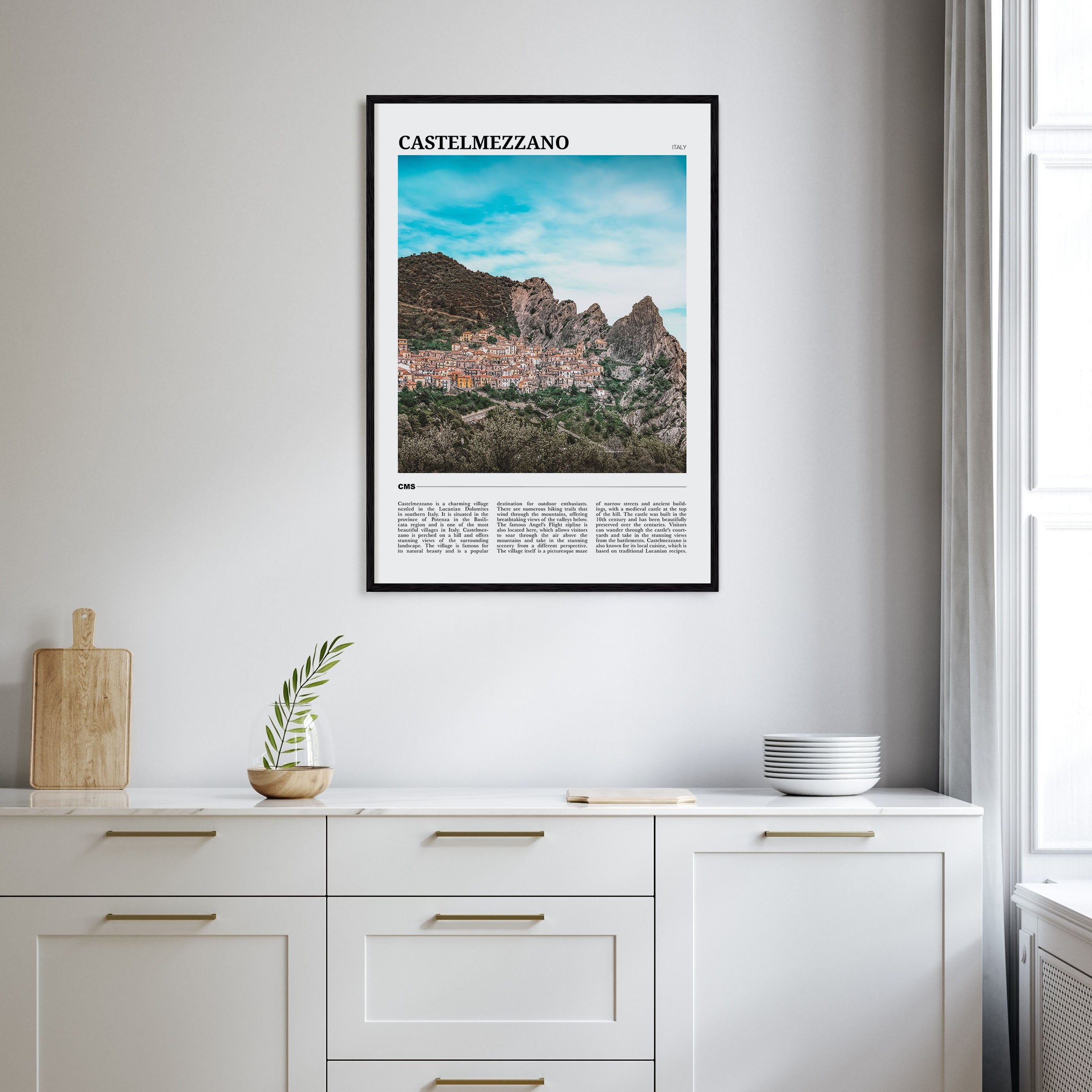Castelmezzano Travel Color Poster