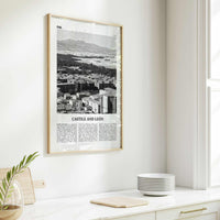 Castile And Leon Print Black and White, Castile and León Art, Castile and León Poster, Castile and León Photo, Castile and León Décor, Map