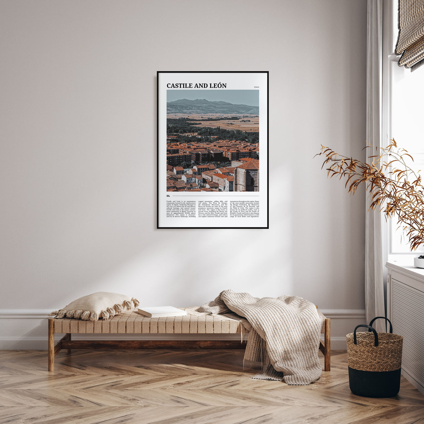 Castile and León Travel Color Poster