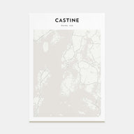 Castine Map Portrait Poster