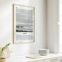 Castine Print Black and White, Castine Wall Art, Castine Poster, Castine Photo, Castine Wall Décor, Castine Map, Maine, USA, United States