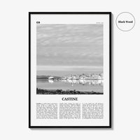 Castine Print Black and White, Castine Wall Art, Castine Poster, Castine Photo, Castine Wall Décor, Castine Map, Maine, USA, United States