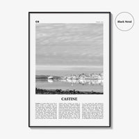 Castine Print Black and White, Castine Wall Art, Castine Poster, Castine Photo, Castine Wall Décor, Castine Map, Maine, USA, United States