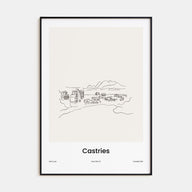 Castries Drawn Poster