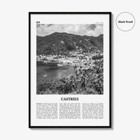 Castries Print Black and White, Castries Wall Art, Castries Poster, Castries Photo, Castries Wall Décor, Saint Lucia, St Lucia, Sainte-Lucie
