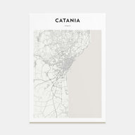 Catania Map Portrait Poster