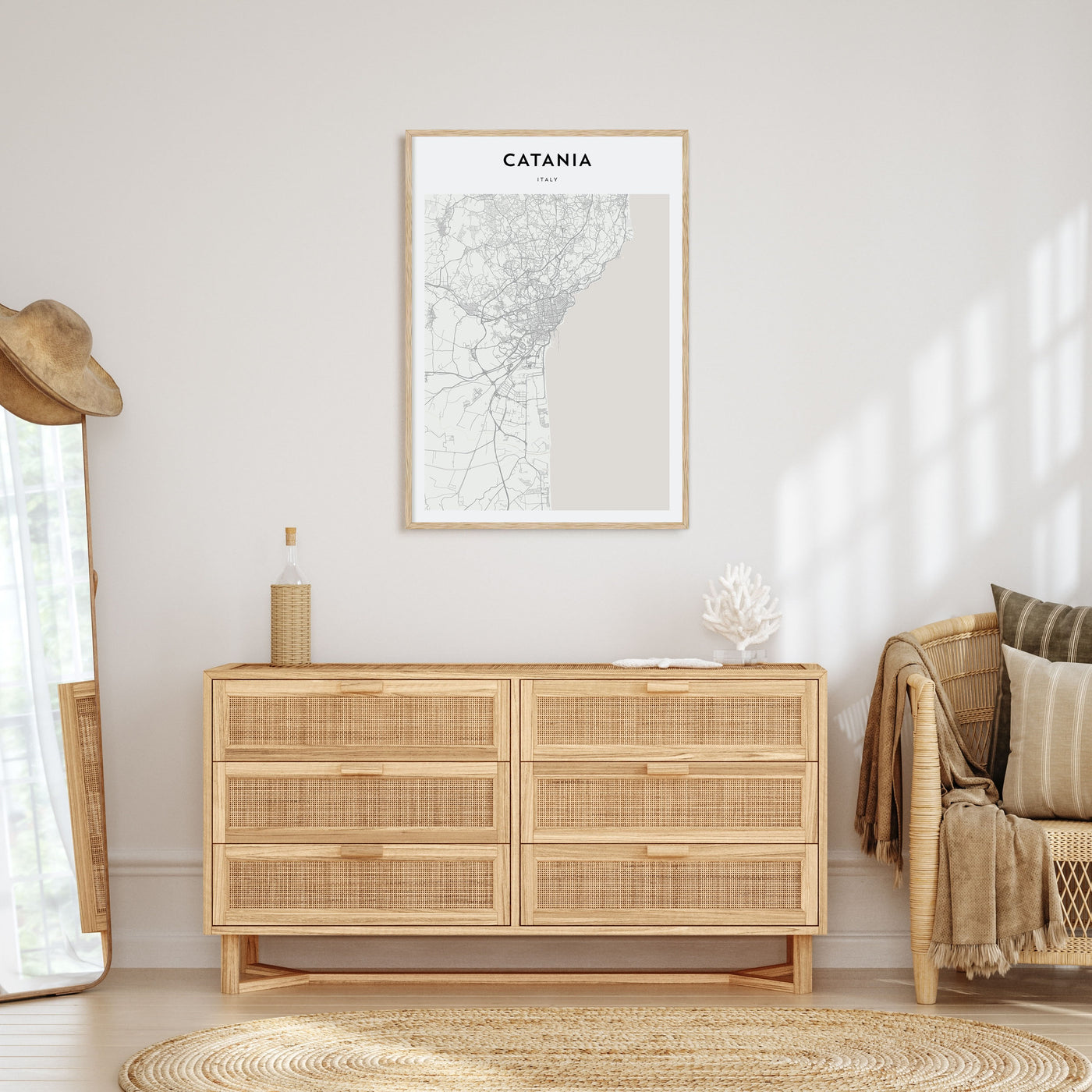 Catania Map Portrait Poster