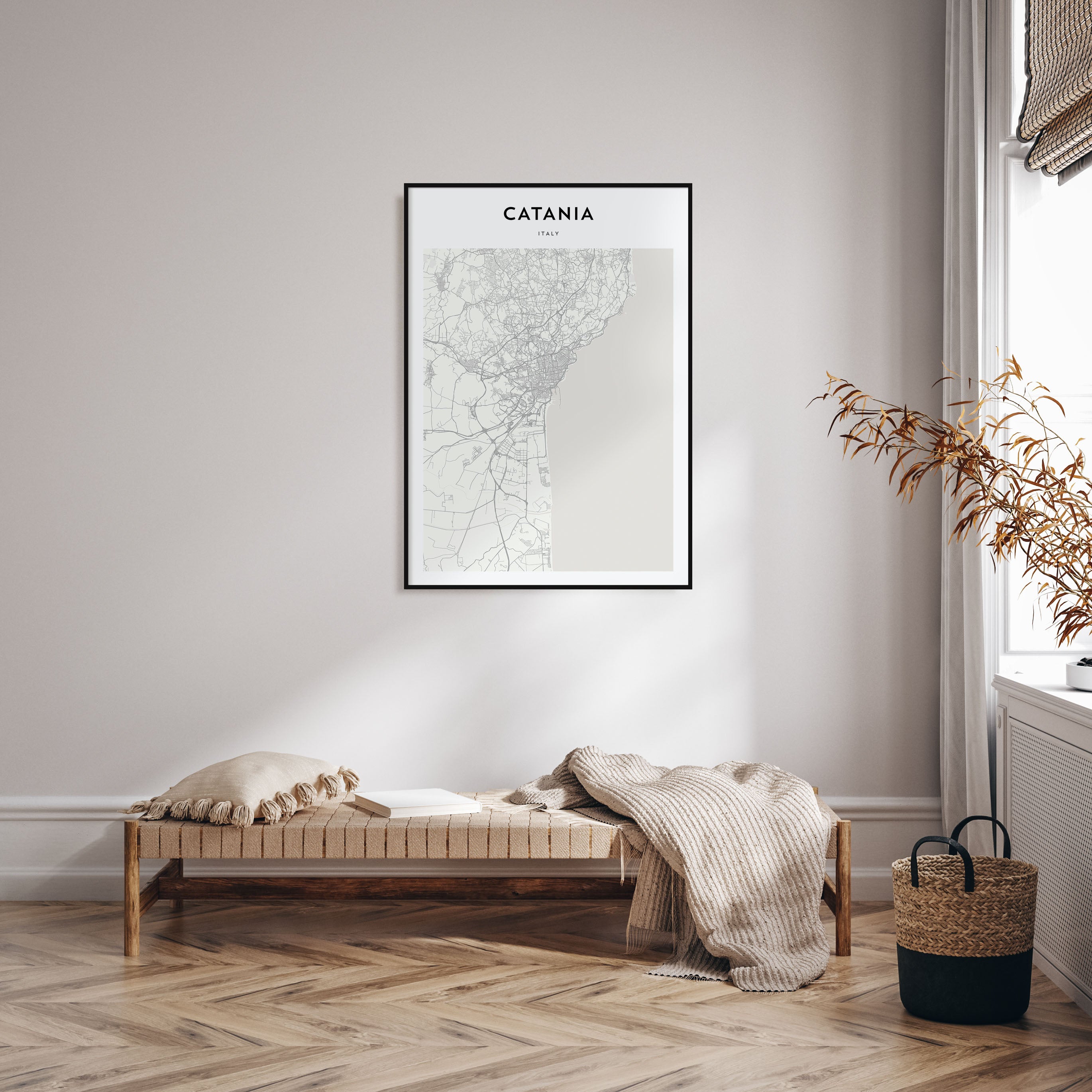 Catania Map Portrait Poster