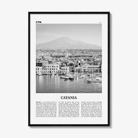 Catania Print Black and White, Catania Wall Art, Catania Poster, Catania Photo, Catania Wall Décor, Italia, Italy, Sicily