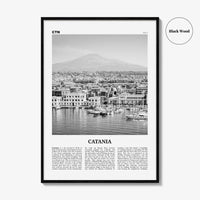 Catania Print Black and White, Catania Wall Art, Catania Poster, Catania Photo, Catania Wall Décor, Italia, Italy, Sicily