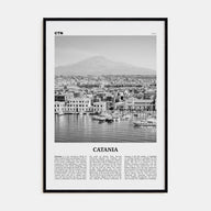 Catania Travel B&W Poster