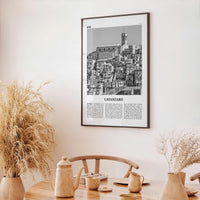 Catanzaro Print Black and White, Catanzaro Wall Art, Catanzaro Poster, Catanzaro Photo, Catanzaro Wall Décor, Catanzaro Map, Italy