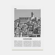 Catanzaro Travel B&W Poster