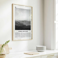 Catskill Mountains Print Black and White No 1, Catskill Mountains Wall Art, Catskill Mountains Poster, Catskill Photo, New York, USA