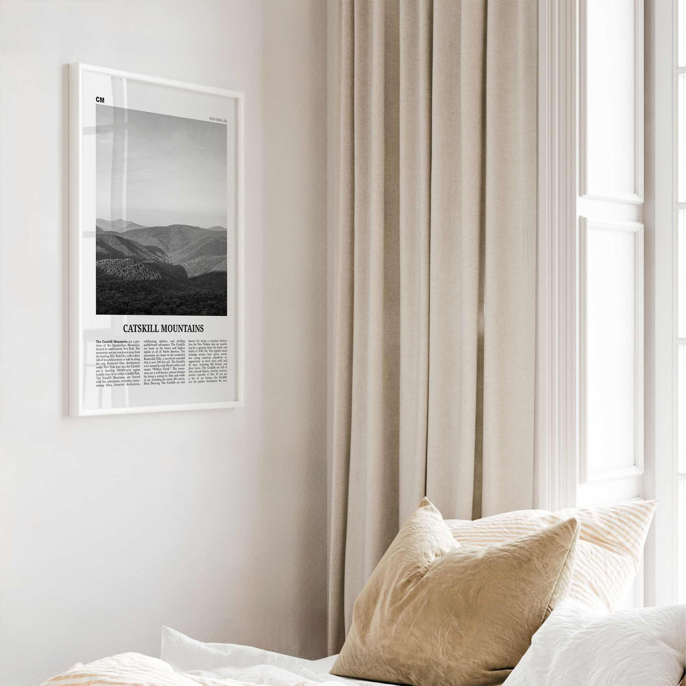 Catskill Mountains Print Black and White No 1, Catskill Mountains Wall Art, Catskill Mountains Poster, Catskill Photo, New York, USA