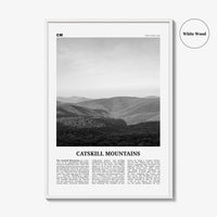 Catskill Mountains Print Black and White No 1, Catskill Mountains Wall Art, Catskill Mountains Poster, Catskill Photo, New York, USA