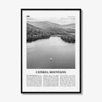 Catskill Mountains Print Black and White No 2, Catskill Mountains Wall Art, Catskill Mountains Poster, Catskill Photo, New York, USA