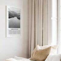 Catskill Mountains Print Black and White No 2, Catskill Mountains Wall Art, Catskill Mountains Poster, Catskill Photo, New York, USA