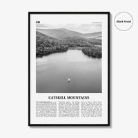 Catskill Mountains Print Black and White No 2, Catskill Mountains Wall Art, Catskill Mountains Poster, Catskill Photo, New York, USA