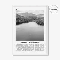 Catskill Mountains Print Black and White No 2, Catskill Mountains Wall Art, Catskill Mountains Poster, Catskill Photo, New York, USA