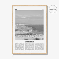 Cattolica Print Black and White, Cattolica Wall Art, Cattolica Poster, Cattolica Photo, Cattolica Wall Décor, Cattolica Map, Italy