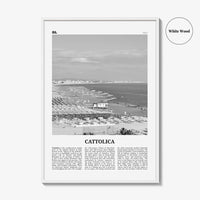 Cattolica Print Black and White, Cattolica Wall Art, Cattolica Poster, Cattolica Photo, Cattolica Wall Décor, Cattolica Map, Italy