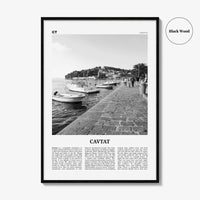 Cavtat Print Black and White, Cavtat Wall Art, Cavtat Poster, Cavtat Photo, Cavtat Wall Décor, Croatia, Dubrovnik Neretva