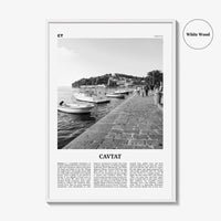 Cavtat Print Black and White, Cavtat Wall Art, Cavtat Poster, Cavtat Photo, Cavtat Wall Décor, Croatia, Dubrovnik Neretva