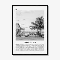 Caye Caulker Print Black and White, Caye Caulker Wall Art, Caye Caulker Poster, Caye Caulker Photo, Caye Caulker Wall Décor, Belize