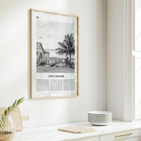 Caye Caulker Print Black and White, Caye Caulker Wall Art, Caye Caulker Poster, Caye Caulker Photo, Caye Caulker Wall Décor, Belize