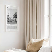 Caye Caulker Print Black and White, Caye Caulker Wall Art, Caye Caulker Poster, Caye Caulker Photo, Caye Caulker Wall Décor, Belize