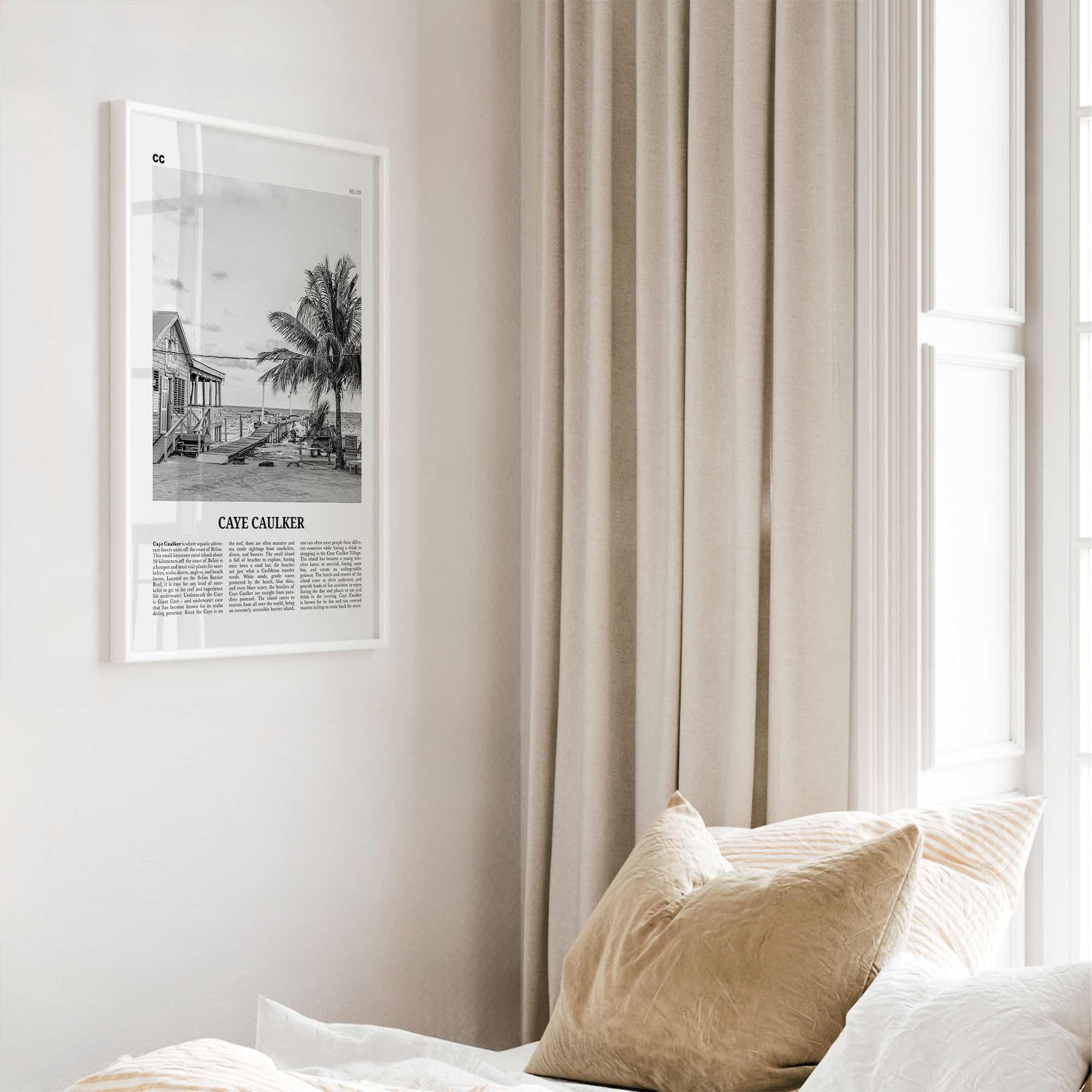 Caye Caulker Print Black and White, Caye Caulker Wall Art, Caye Caulker Poster, Caye Caulker Photo, Caye Caulker Wall Décor, Belize