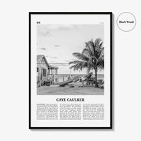 Caye Caulker Print Black and White, Caye Caulker Wall Art, Caye Caulker Poster, Caye Caulker Photo, Caye Caulker Wall Décor, Belize