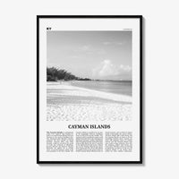 Cayman Islands Print Black and White, Cayman Islands Wall Art, Cayman Islands Poster, George Town, Grand Cayman, Caribbean