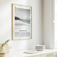 Cayman Islands Print Black and White, Cayman Islands Wall Art, Cayman Islands Poster, George Town, Grand Cayman, Caribbean