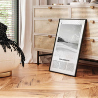 Cayman Islands Print Black and White, Cayman Islands Wall Art, Cayman Islands Poster, George Town, Grand Cayman, Caribbean