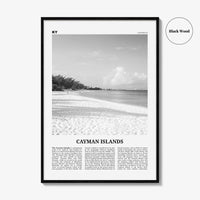 Cayman Islands Print Black and White, Cayman Islands Wall Art, Cayman Islands Poster, George Town, Grand Cayman, Caribbean