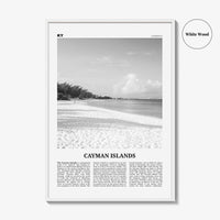 Cayman Islands Print Black and White, Cayman Islands Wall Art, Cayman Islands Poster, George Town, Grand Cayman, Caribbean