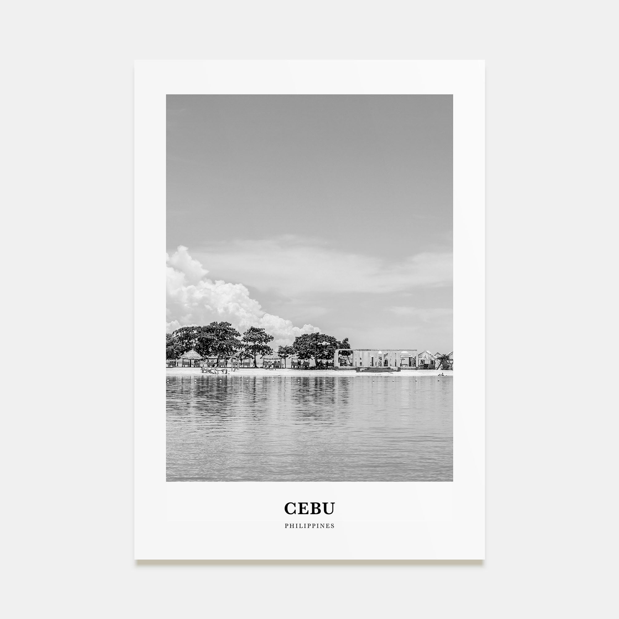 Cebu Portrait B&W No 1 Poster