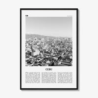 Cebu Print Black and White No 1, Cebu Wall Art, Cebu Poster, Cebu Photo, Cebu Wall Décor, Sugbo, Philippines, Central Visayas