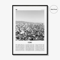 Cebu Print Black and White No 1, Cebu Wall Art, Cebu Poster, Cebu Photo, Cebu Wall Décor, Sugbo, Philippines, Central Visayas
