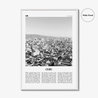 Cebu Print Black and White No 1, Cebu Wall Art, Cebu Poster, Cebu Photo, Cebu Wall Décor, Sugbo, Philippines, Central Visayas